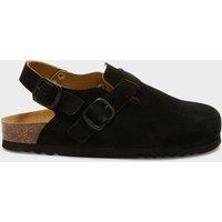 Scholl Women's Fae Suede Clog Black | Size: 38