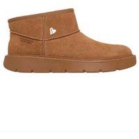 Skechers Women's Keepsakes Cozy Chestnut Mini Slip-In Boots with Warm Tech Memory Foam | Size: 7