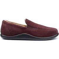 Hotter Men's 'Relax' Slippers in Maroon | Size: 7