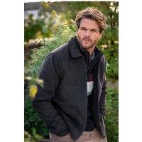 Brakeburn Men's Barkingside Zip Through Jacket in Grey | Size: 2XL