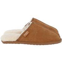 Fenland England Men's Classic Suede Sheepskin Slippers in Tan | Size: 7-8
