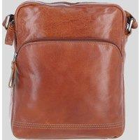 Ashwood Leather Men's 'Bruno' Real Leather Vintage Medium Flight Shoulder Bag in Tan