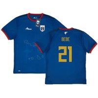 Cape Verde Men's Mens 2024 - 2025 Home Shirt - Bebe 21 in Blue | Size: Large