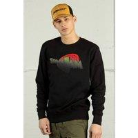 Supacult Men's Space Jam Fading Logo Sweatshirt in Black | Size: XL
