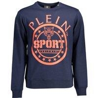 Plein Sport Men's Crew Neck Sweatshirt Tiger Logo in Dark Blue | Size: XL