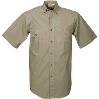TAG Safari Men's Safari Shirt for Men - S/Sleeve in Khaki | Size: XL/2XL