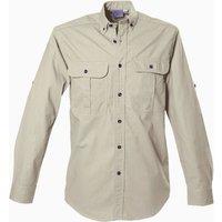 TAG Safari Men's Safari Shirt for Men - L/Sleeve in Stone | Size: Large