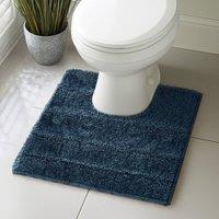 Velosso Lexington Bath/ Pedestal Mat Cashmere Feel Bathmats in Indigo | Size: Large