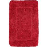 Velosso Cashmere Feel Bath/ Pedestal Mat Anti Slip Bathmats in Red | Size: Small