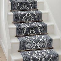 Bravich LTD Texas Medallion Traditional Hallway Runner Rug Non Slip Low Pile in Grey | Size: 60 cm x 180 cm
