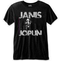 Janis Joplin Shea Stadium NYC 70 T-Shirt in Black | Size: Large
