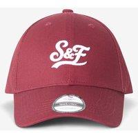Spark & Flare Adjustable Metal Clasp Baseball Cap - Burgundy