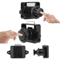 SPETLEK 5x Push Button Catch Latch Lock Caravan Camper Door Drawer Cabinet in Black | Size: 10000mm x 520mm