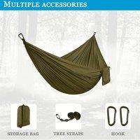 SPETLEK 2 Person Double Camping Hammock Chair in Green | Size: 100 cm x 15 cm