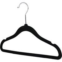 PAWNORA Non-slip Velvet Coat Clothes Hangers Black 20X