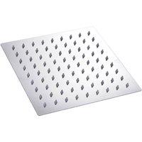 PAWNORA Shower Head Large Bath Square Head 8inch-20cm in Silver