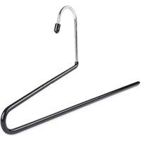 PAWNORA Non-Slip Trouser Bar Coat Hangers 10X in Black