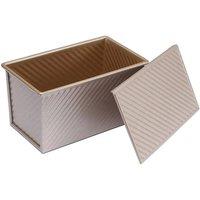 PAWNORA Rectangle Non-stick Toast Box in Gold