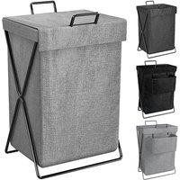 FORGEVIO Grey Foldable Storage Bin for Laundry | Size: 0.6m2