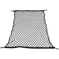 SPETLEK Large Car Cargo Net Nylon Elastic Mesh Luggage Cargo in Black | Size: 100 cm x 60 cm