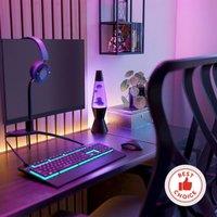Eglo Best Choice Lava LED Table Lava Lamp, Black & Violet in Lilac