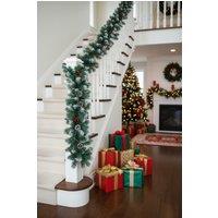 Living and Home 270cm Artificial Christmas Pine Cone Berry Vine with Light String in Green