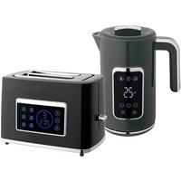 Rolipo Grey Touch Screen Kettle & Toaster Set, 1.7L 3000W