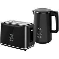 Rolipo Black Kettle & Toaster Set with 3000W Rapid Boil