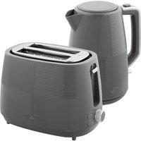 Rolipo Grey Kettle & Toaster Set 1.7L 3000W Fast Boil