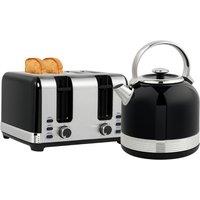Rolipo Black Kettle & Toaster Set with 1.7L Capacity & 3000W Power