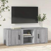 Berkfield Home TV Cabinet Grey Sonoma 100x31.5x35 cm Engineered Wood