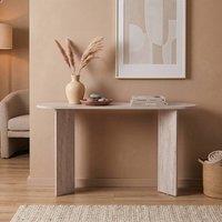 CALICOSY Console Table With Two Legs, 150 Cm Long - SIRA in Cream