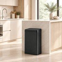 STILVORA 40L Sensor Bin with Soft-Close Lid, Black