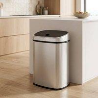 STILVORA 48L Touch-Free Bin with Sensor Lid in Silver