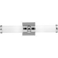Netlighting Payne 2 Light Indoor Wall Light Polished Chrome IP44 G9 in Grey