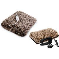 Carmen Electric Heated Blanket with Spa Rechargeable Hot Water Bottle