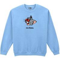 No Chaos LOVE YOPUR EYES CREW in Blue | Size: Large