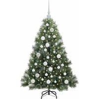 Berkfield Home Realistic Artificial Christmas Tree with 150 LEDs Green 120 cm PE