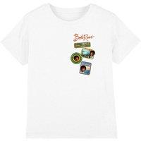 Bob Ross Badging Kids T-Shirt, White | Size: 3-4 Years