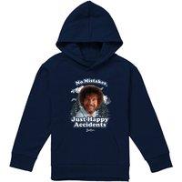 Bob Ross Happy Clouds Youth Kidss Pull-Over Hoodie, Navy | Size: 7-8 Years