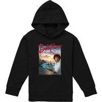 Bob Ross Ocean Painter Youth Kidss Pull-Over Hoodie, Black | Size: 12-13 Years