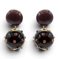 Michael Nash Jewelery Women's Valentina Tortoise & Tortoise Resin Studded Pierced Earrings