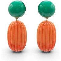 Michael Nash Jewelery Women's Arabella Jade & Coral Resin Earrings