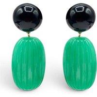 Michael Nash Jewelery Women's Arabella Black Onyx & Jade Resin Earrings