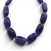 Michael Nash Jewelery Women's Renata Large Amethyst Resin Bead Choker in Purple
