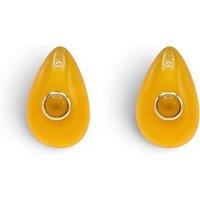 Michael Nash Jewelery Women's Rosamund Ochre Resin Pierced Earrings