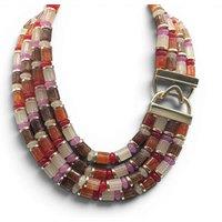 Michael Nash Jewelery Women's Zita Four Strand Muli Color Carnelian Necklace