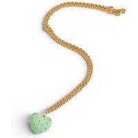 Michael Nash Jewelery Women's Ophelia Jade Resin Studded Heart Pendant