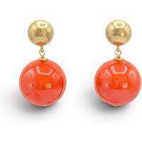 Michael Nash Jewelery Women's Marylynn Orange Ball Drop Earrings