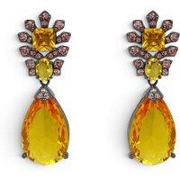 Michael Nash Jewelery Women's Ingrid Topaz Crystal & Cubic Zirconium Drop Pierced Earrings